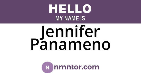 Jennifer Panameno