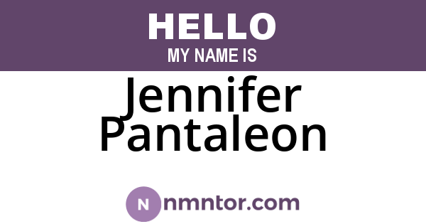 Jennifer Pantaleon