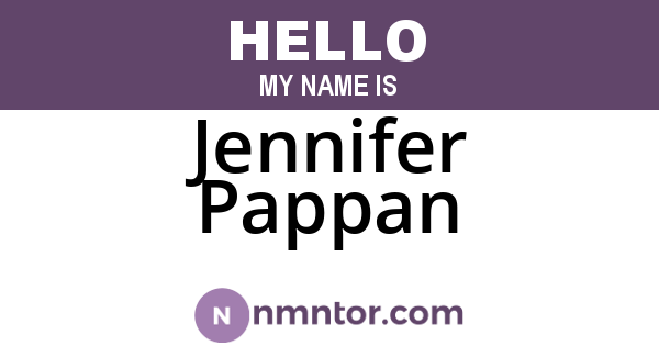 Jennifer Pappan