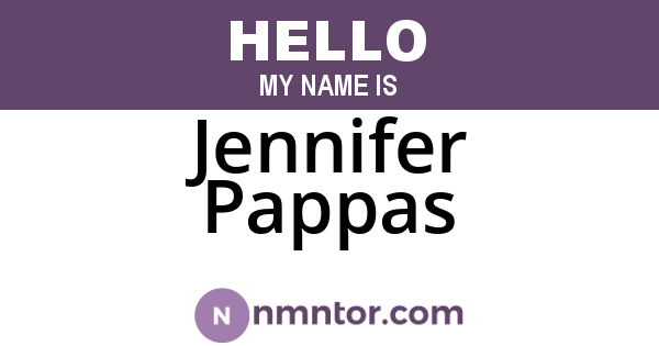 Jennifer Pappas