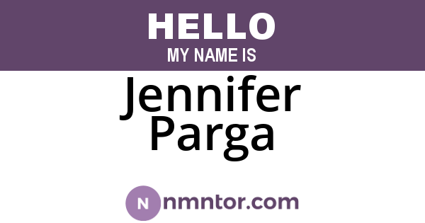 Jennifer Parga