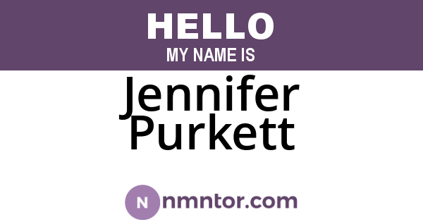 Jennifer Purkett