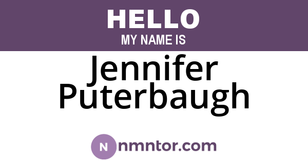 Jennifer Puterbaugh