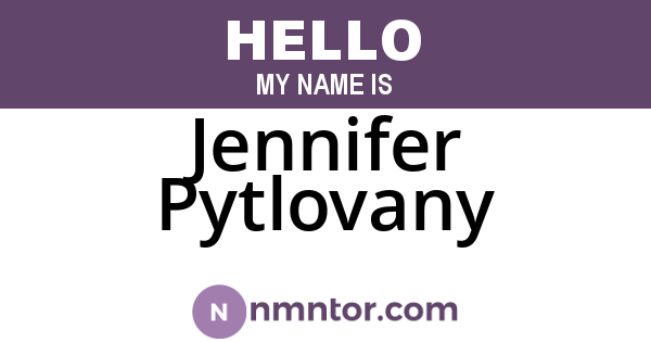 Jennifer Pytlovany