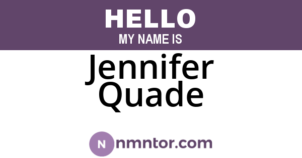Jennifer Quade