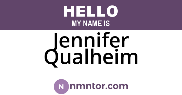 Jennifer Qualheim
