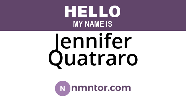 Jennifer Quatraro