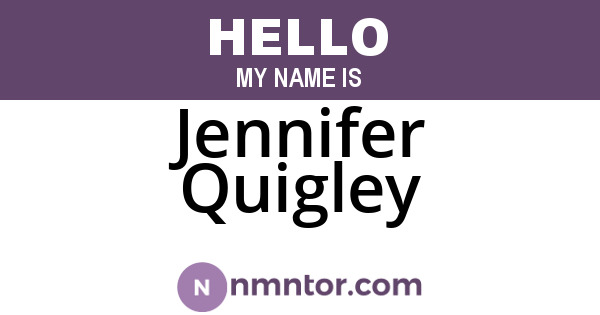 Jennifer Quigley