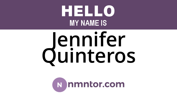 Jennifer Quinteros