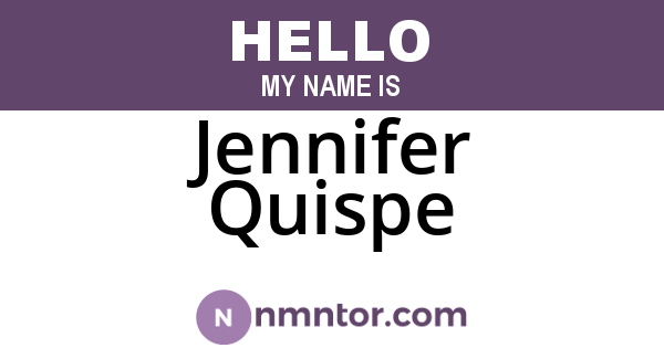 Jennifer Quispe