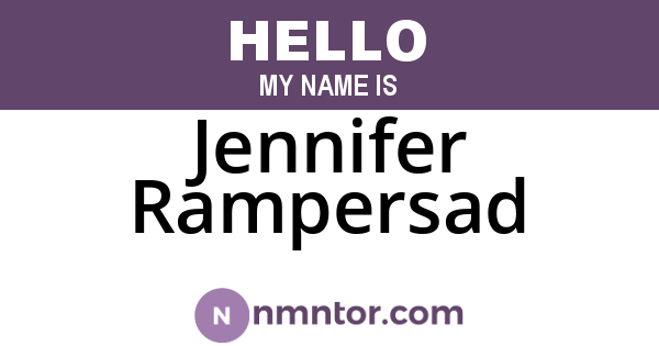 Jennifer Rampersad