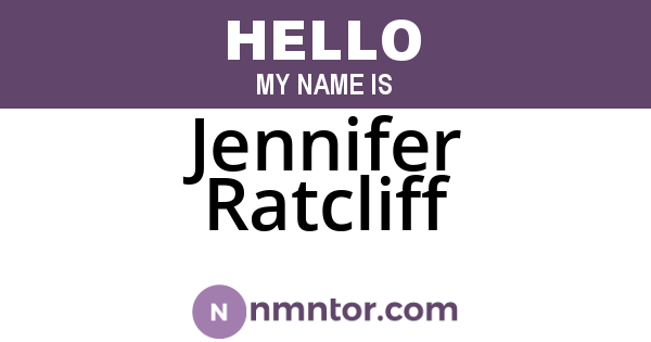 Jennifer Ratcliff