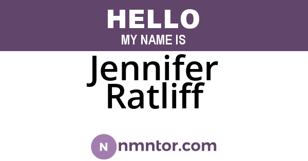 Jennifer Ratliff