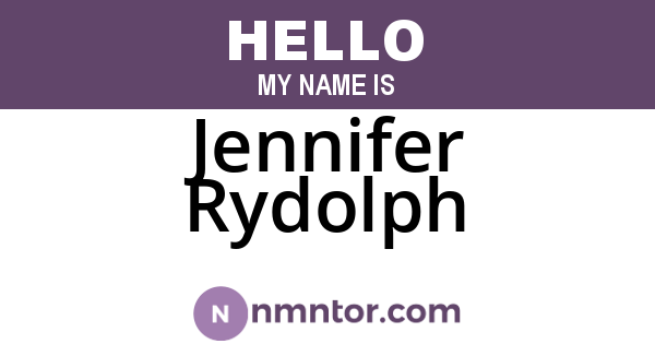 Jennifer Rydolph