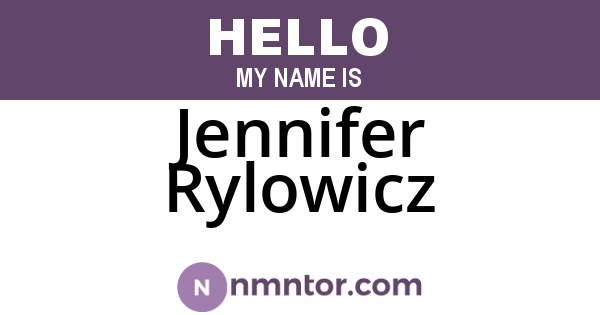 Jennifer Rylowicz