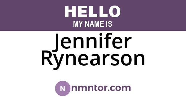 Jennifer Rynearson