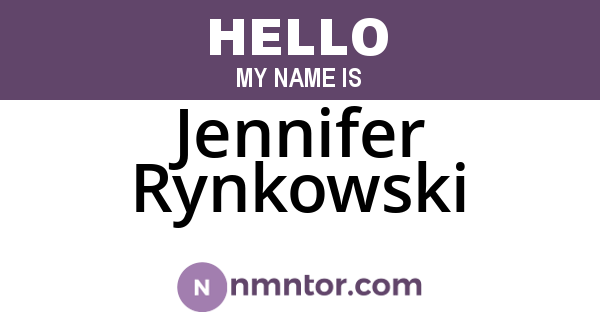 Jennifer Rynkowski