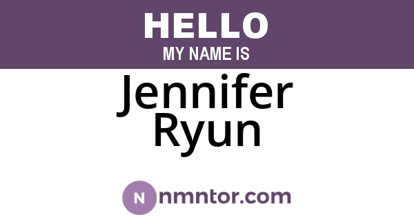 Jennifer Ryun