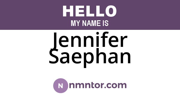 Jennifer Saephan