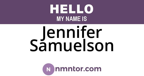 Jennifer Samuelson