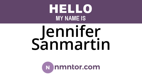 Jennifer Sanmartin