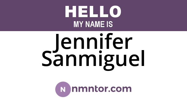 Jennifer Sanmiguel