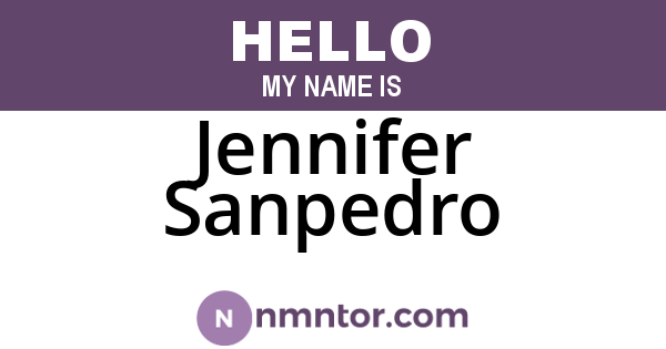 Jennifer Sanpedro
