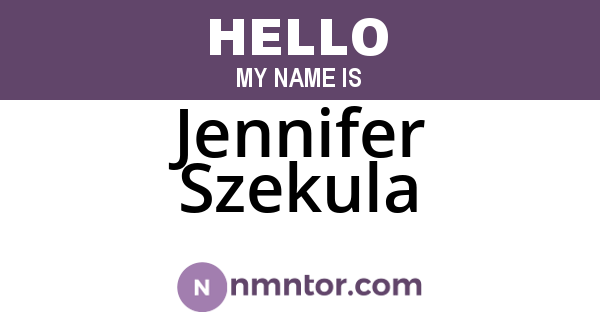 Jennifer Szekula