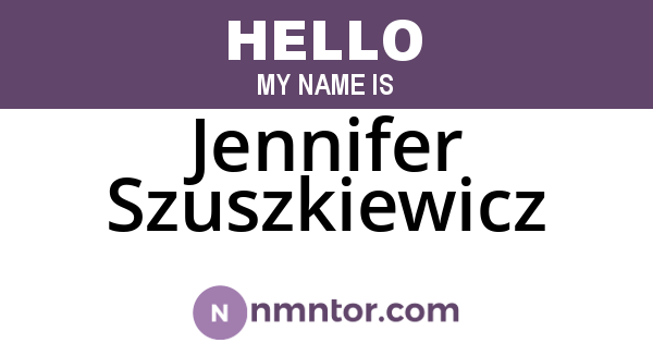 Jennifer Szuszkiewicz