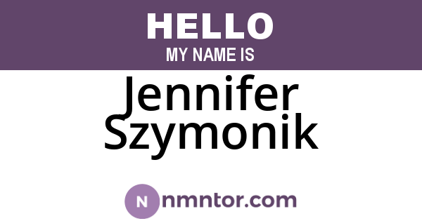 Jennifer Szymonik