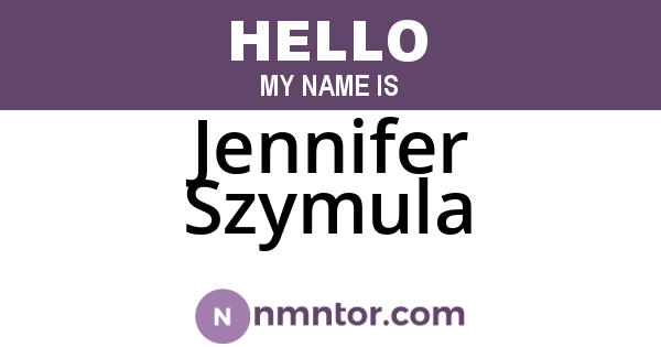 Jennifer Szymula