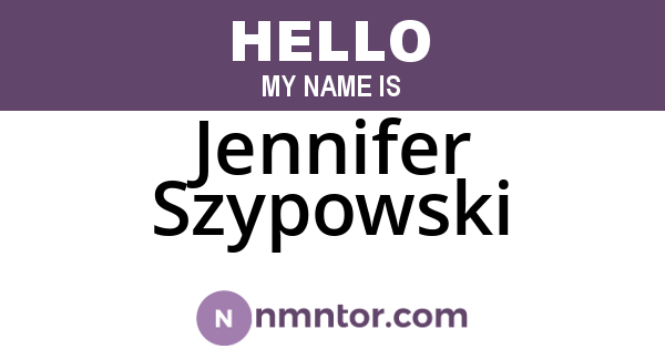 Jennifer Szypowski