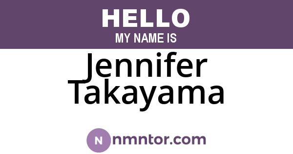 Jennifer Takayama