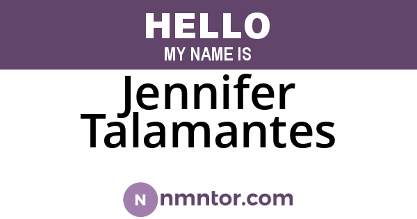 Jennifer Talamantes