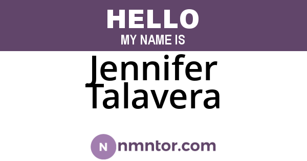 Jennifer Talavera