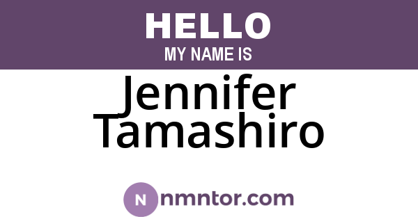 Jennifer Tamashiro