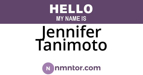Jennifer Tanimoto