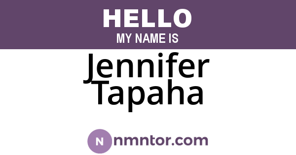 Jennifer Tapaha