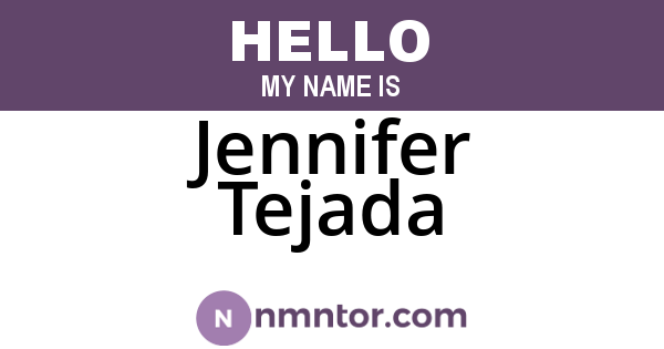 Jennifer Tejada