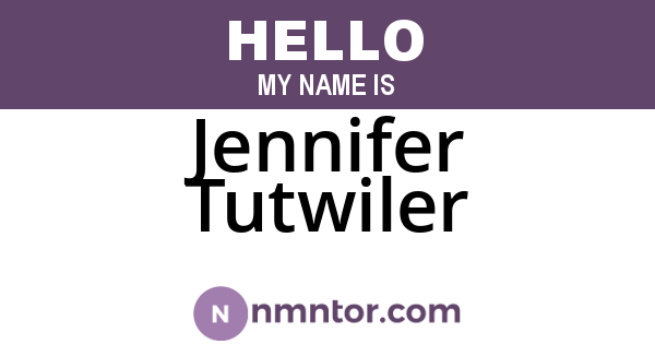 Jennifer Tutwiler
