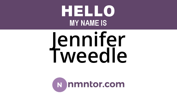 Jennifer Tweedle