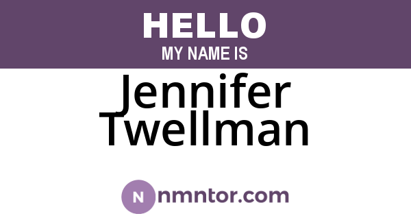 Jennifer Twellman