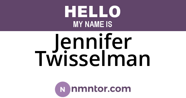 Jennifer Twisselman