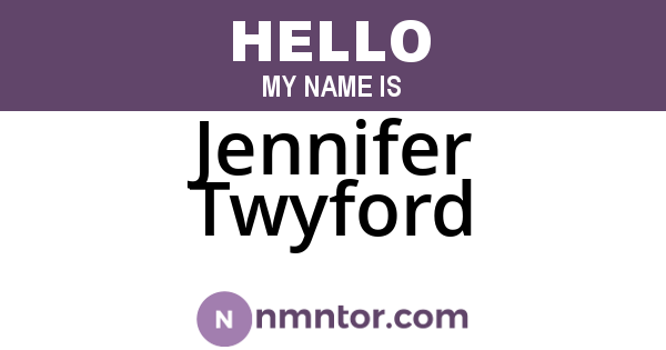 Jennifer Twyford