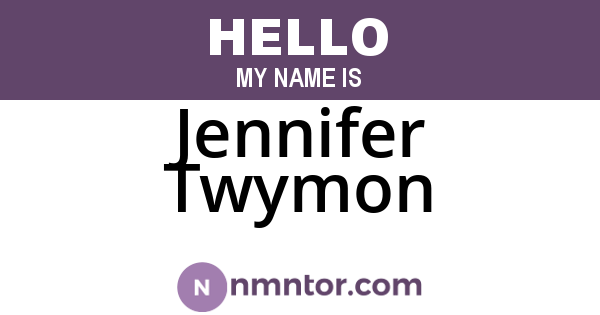 Jennifer Twymon
