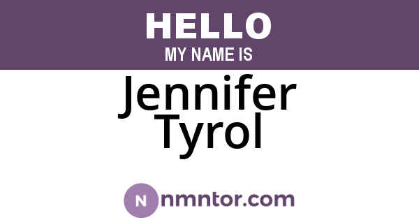Jennifer Tyrol