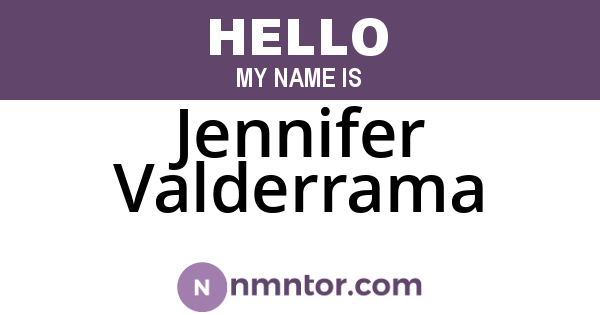 Jennifer Valderrama