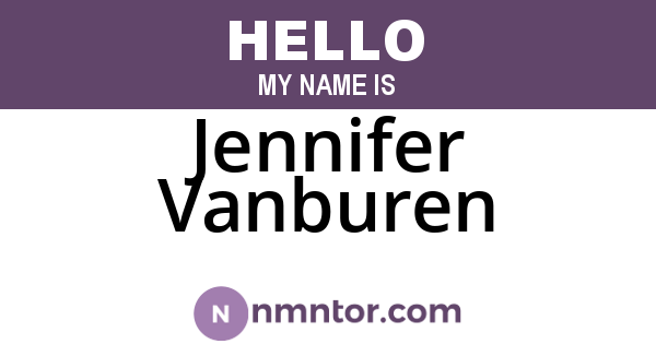 Jennifer Vanburen