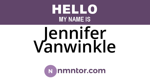 Jennifer Vanwinkle
