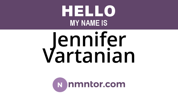Jennifer Vartanian